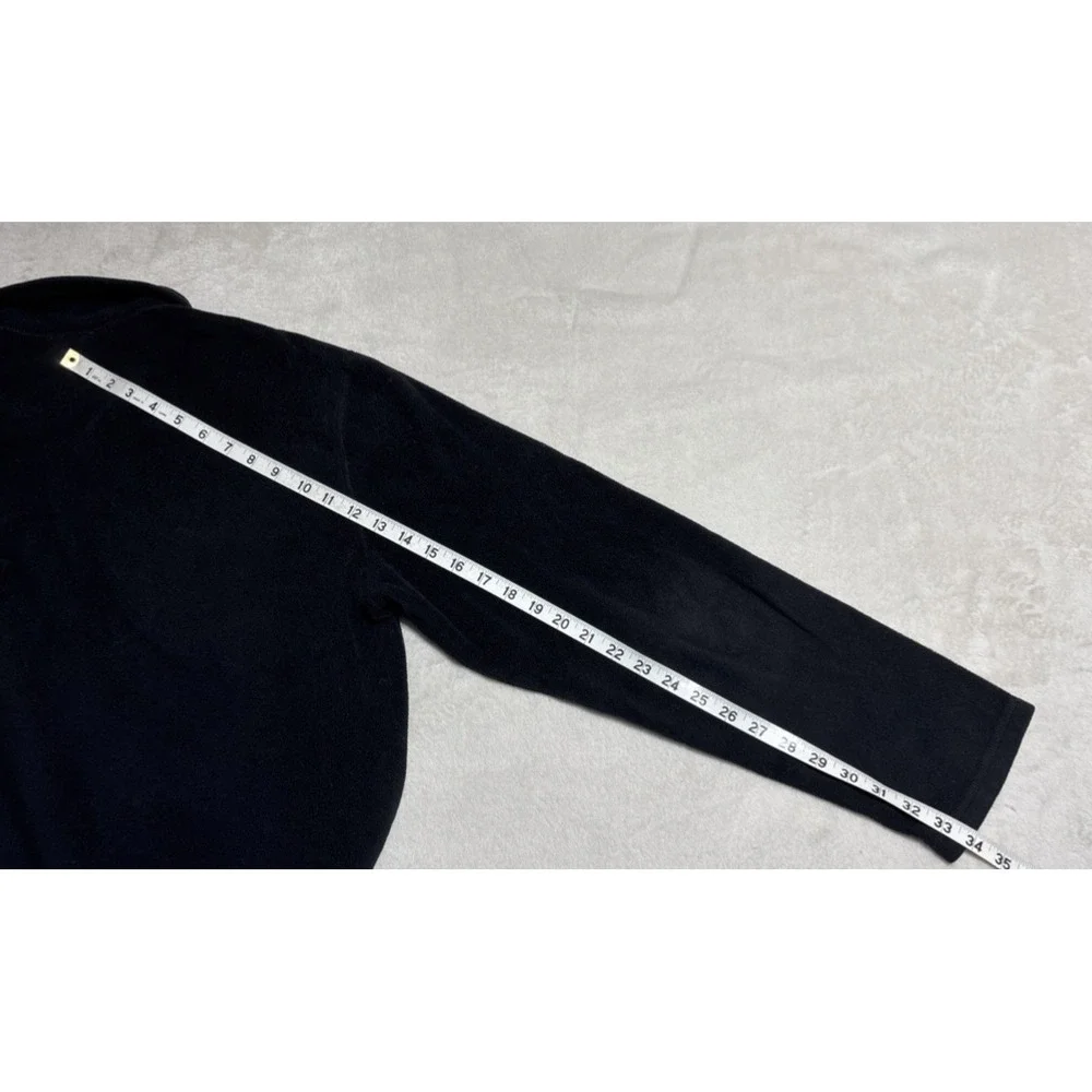 The North Face Fleece Pullover Mens Large Black 1/4 Zip Long Sleeve Midlayer
